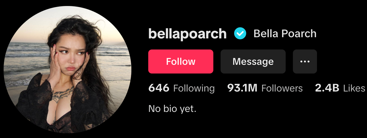 Bella Poarch TikTok Profile