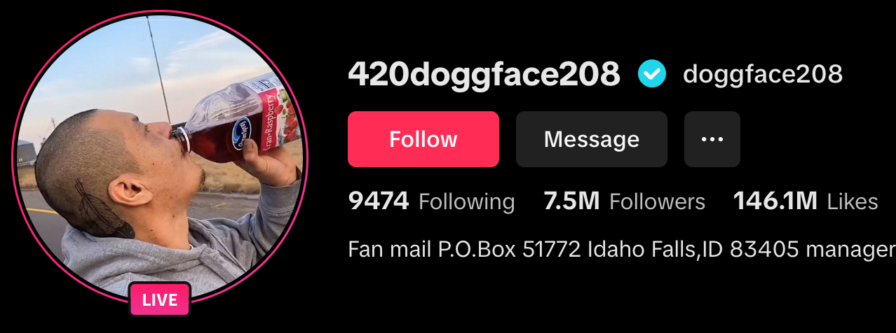 Nathan Apodaca TikTok Profile