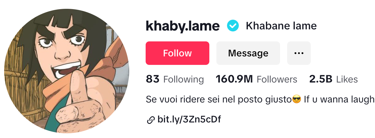 Khaby Lame TikTok Profile